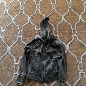Others Follow Zip Up Hooded Jacket